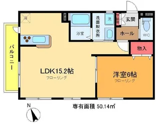 シャトル【2階】の間取り