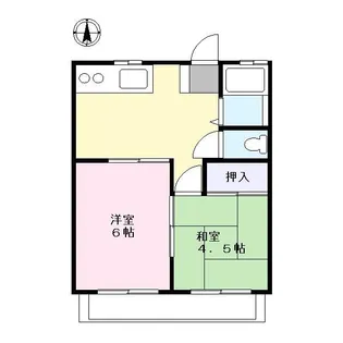 東町ハイツ【2階】の間取り
