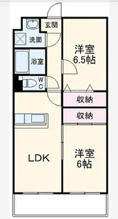 エバーグリーン【1階】の間取り