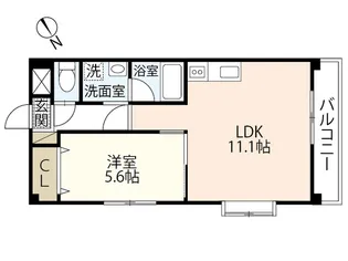 コンフォール空港通り【2階】の間取り
