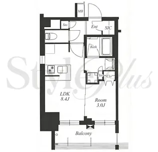 プレサンスレイズ千種今池II【2階】の間取り