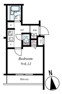 プレール・ドゥーク東新宿【3階】の間取り