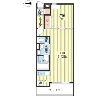 SURF SIDE 7【1階】の間取り