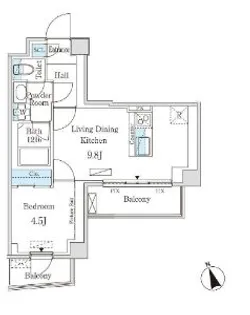 インスタイルレジデンス本駒込【3階】の間取り