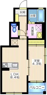 ギャラクシー【1階】の間取り