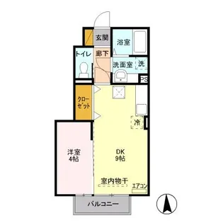 セプトガーデン新前橋【1階】の間取り