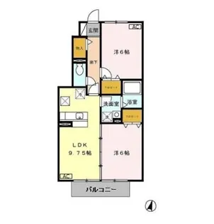 アモーレ B【1階】の間取り