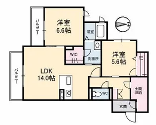 Oak Forest【3階】の間取り