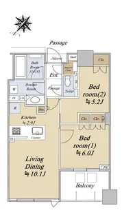 スカイフォレストレジデンス【16階】の間取り