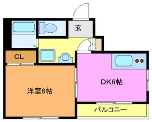 ジュネスラヤマ【3階】の間取り