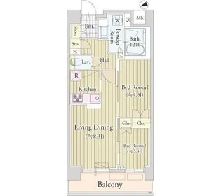 カハレア調布【4階】の間取り