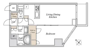 CITY LUX TSURUMI【10階】の間取り