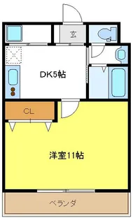 オーベル阪下【2階】の間取り