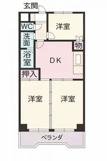 エステート23【1階】の間取り