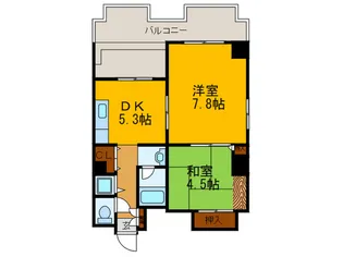 トゥ-ルロワイエ上本町【5階】の間取り
