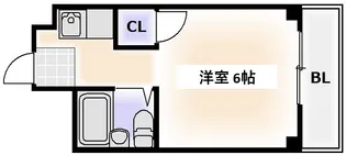 西田ハイツ天王寺【3階】の間取り