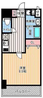 アドバンス難波レーヴ【5階】の間取り