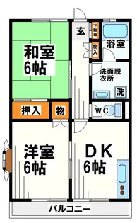 山和ハイツ5【1階】の間取り