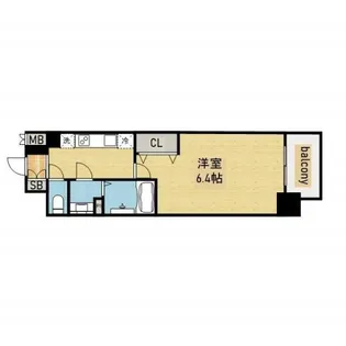 プレサンス上町台筆ヶ崎 SOUTH【5階】の間取り