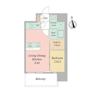 LiveCasa天満橋【4階】の間取り