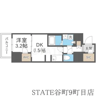 Metrosa谷町六丁目North【2階】の間取り