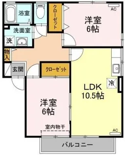 ヴェールメゾンA棟【1階】の間取り