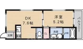 ガーデンヒルズ箕面【1階】の間取り