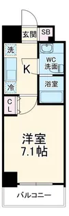 レジディア本厚木【7階】の間取り