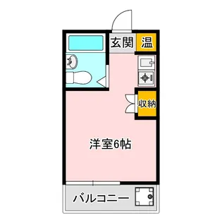 ハートイン洲山【4階】の間取り