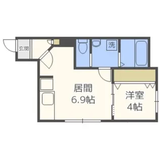 Liberte北円山【4階】の間取り