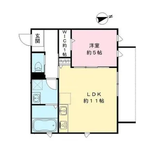 CASA FIORIRE 三社【2階】の間取り