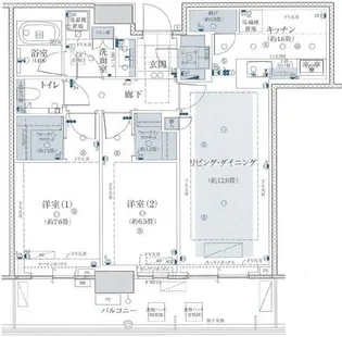 グランドメゾン新梅田タワーTHE CLUB RESIDENCE【39階】の間取り