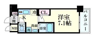 ラナップスクエア京都鴨川【1階】の間取り