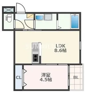 フォレスト渡鹿【2階】の間取り