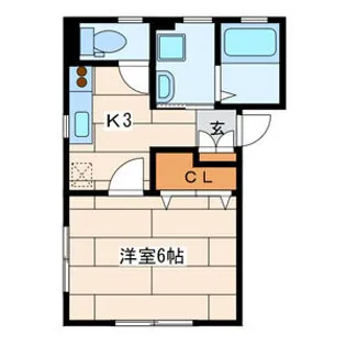 ベルハイツ【1階】の間取り