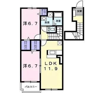 Richesse I【2階】の間取り