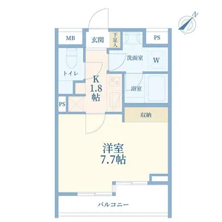 GRACIA表参道【1階】の間取り