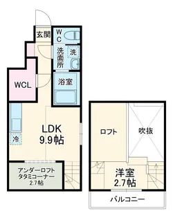F-HEIM(エフハイム)【1階】の間取り