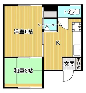 プレジデント信濃仲通【2階】の間取り
