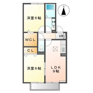 ル・モンド・グランデ【1階】の間取り