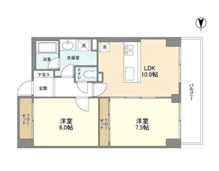 Blance SHIBAURA【8階】の間取り