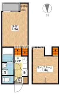 CASA.VIK(カーサ ロクケイ)【1階】の間取り