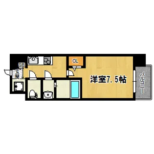リッツ加島【9階】の間取り