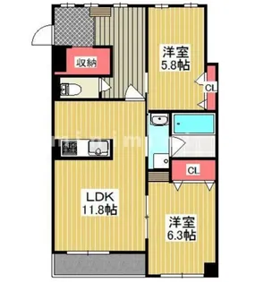 リーベVII【2階】の間取り
