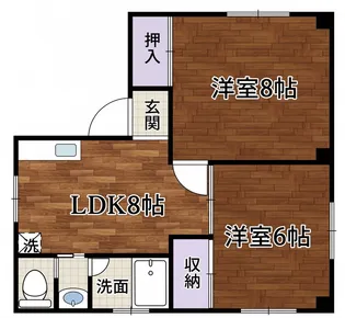 渡辺マンション【4階】の間取り