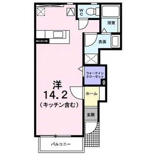 アーバンコート東甲府【1階】の間取り