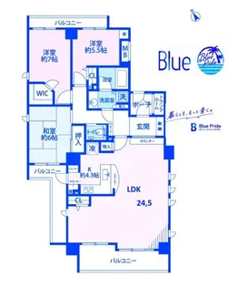 フォルスコート鎌倉台町【2階】の間取り
