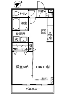 クレールフラット【1階】の間取り