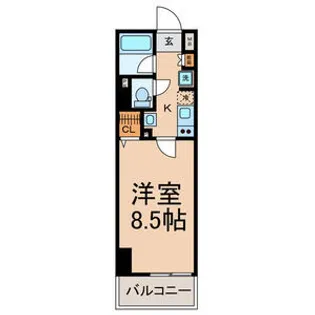ベレーサ名駅ウエスト【3階】の間取り