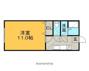 ユノソハイツA棟【2階】の間取り